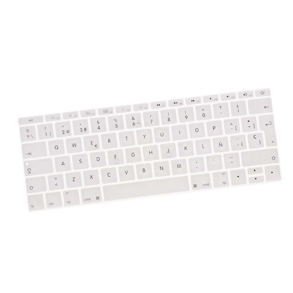 Spanish Phonetic Keyboard Protective Film for 12 inch white