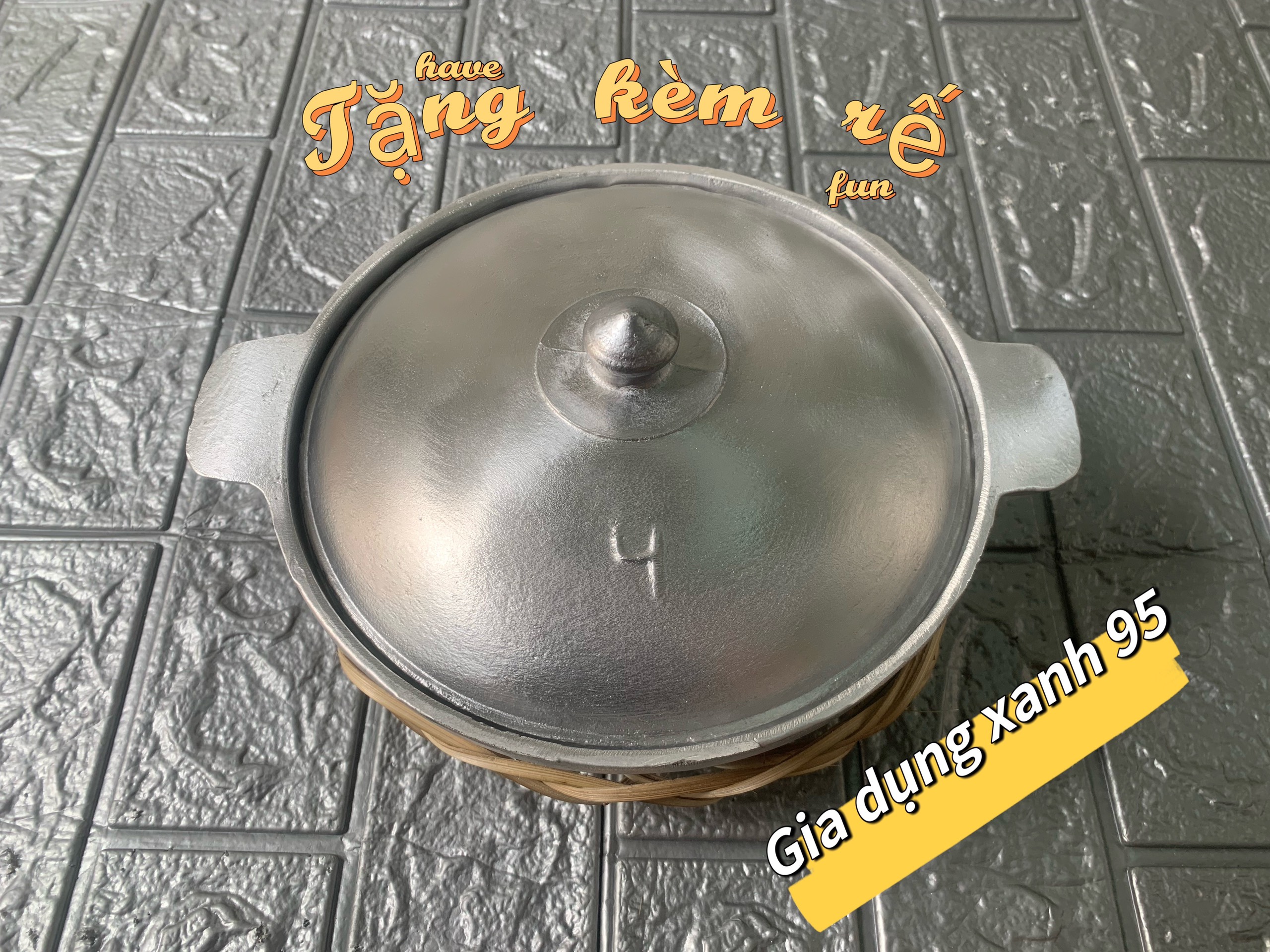 NỒI GANG TỘ ĐÚC THỦ CÔNG NGUYÊN KHỐI