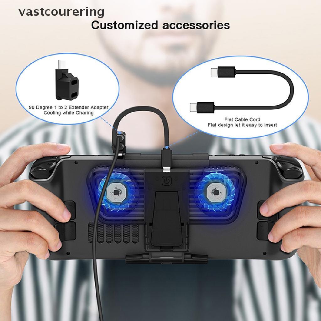 Quạt Làm Mát Vast Với Bộ Chuyển Đổi Hai Cổng C Cho Máy Chơi Game Hơi Nước Nintendo Switch EN