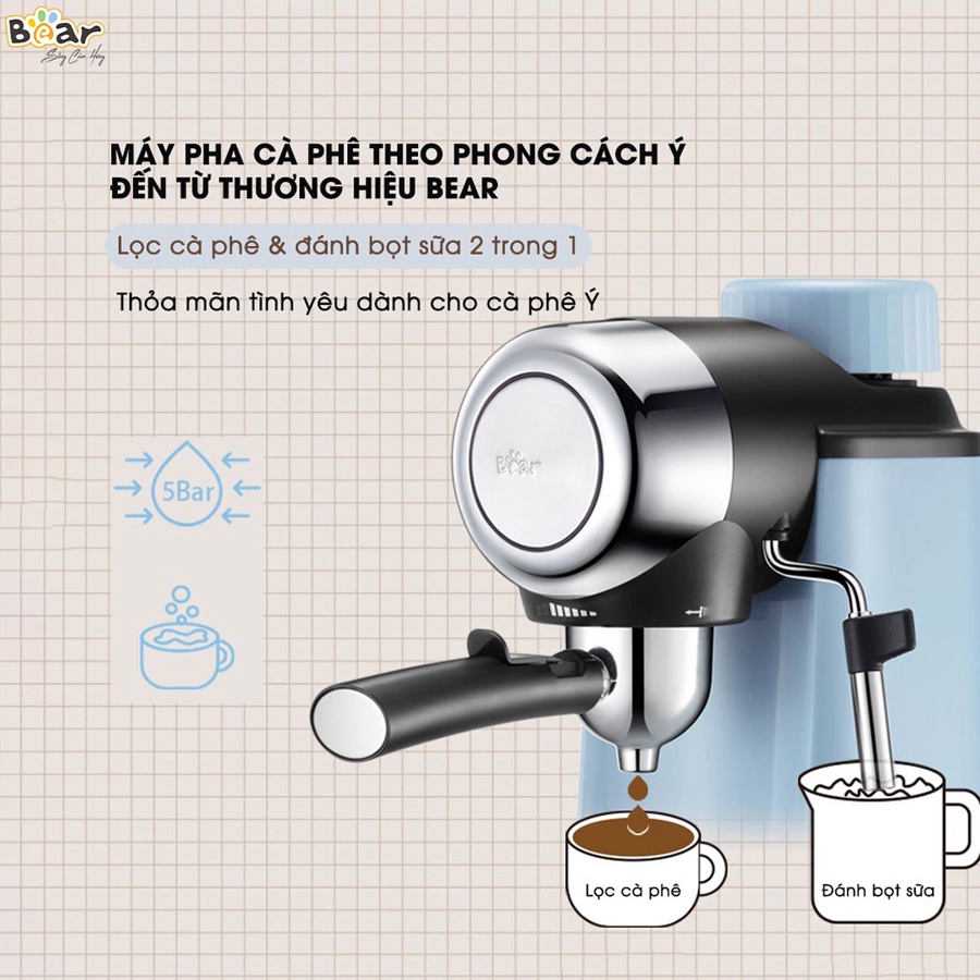 Máy pha cà phê tự động Bear CF-B02V1 - Hàng chính hãng