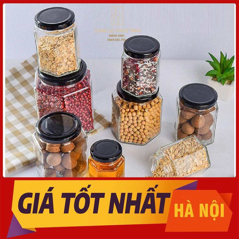 Hũ Lục Giác Nắp Thiếc 380ML