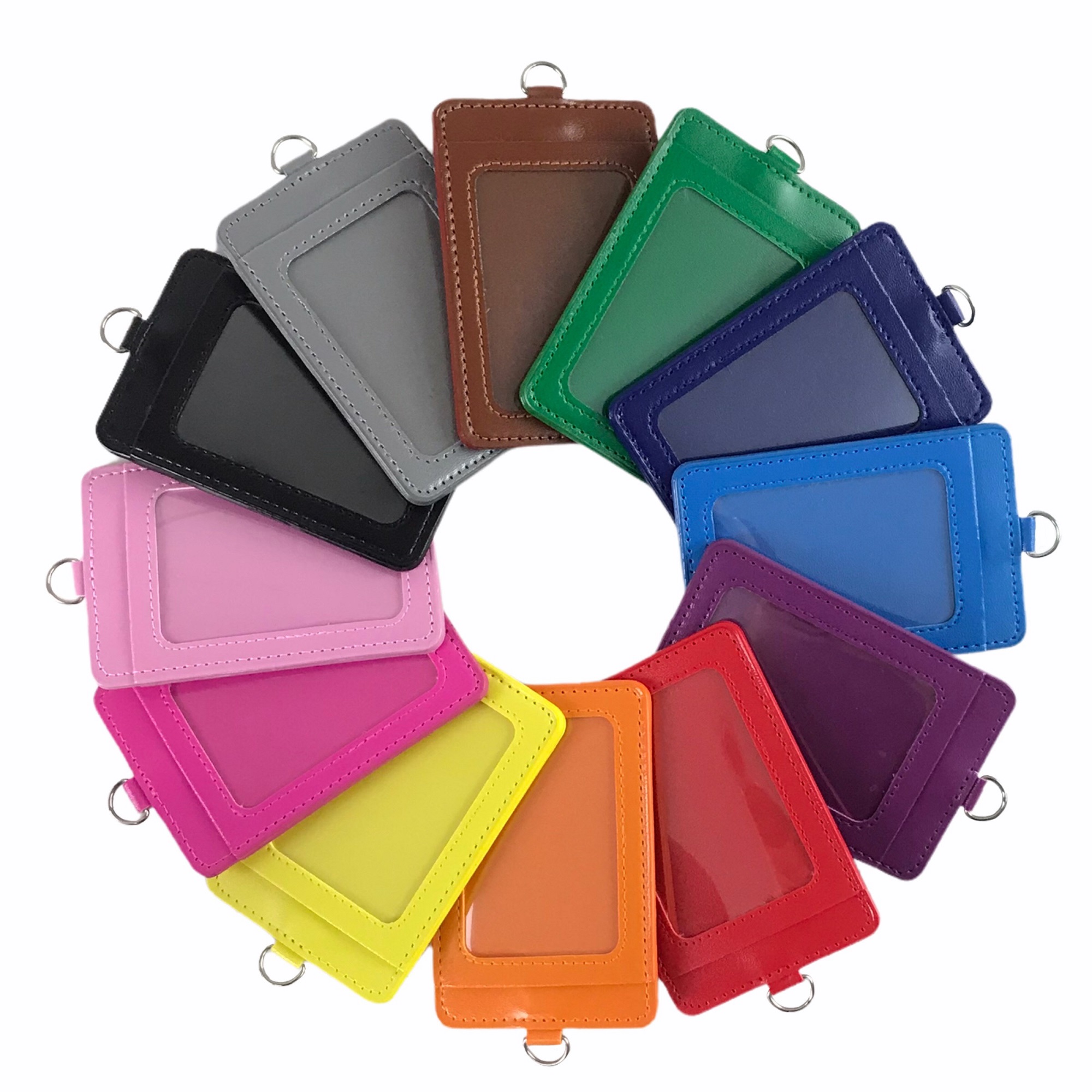 Bảng tên da 5.5x8.5cm 2 ngăn đứng (25)
