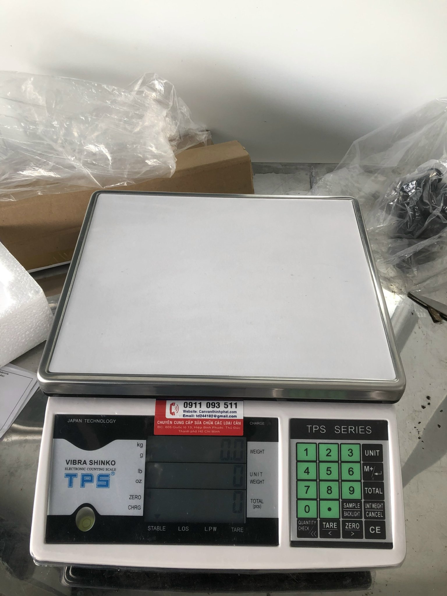 Cân Điện Tử VIBRA SHIKO TPS C 15 KG 0.5 G