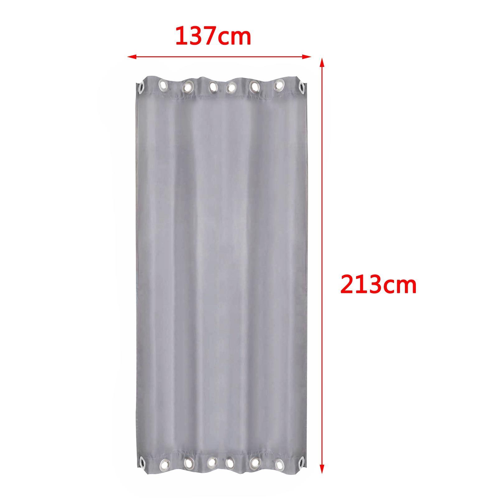 Grommets  and Bottom Outdoor Waterproof Curtain W54 x H84 in