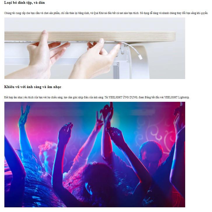 ĐÈN LED DÂY THÔNG MINH XIAOMI YEELIGHT LIGHTSTRIP EXTENSION (1M NỐI DÀI) - HÀNG CHÍNH HÃNG