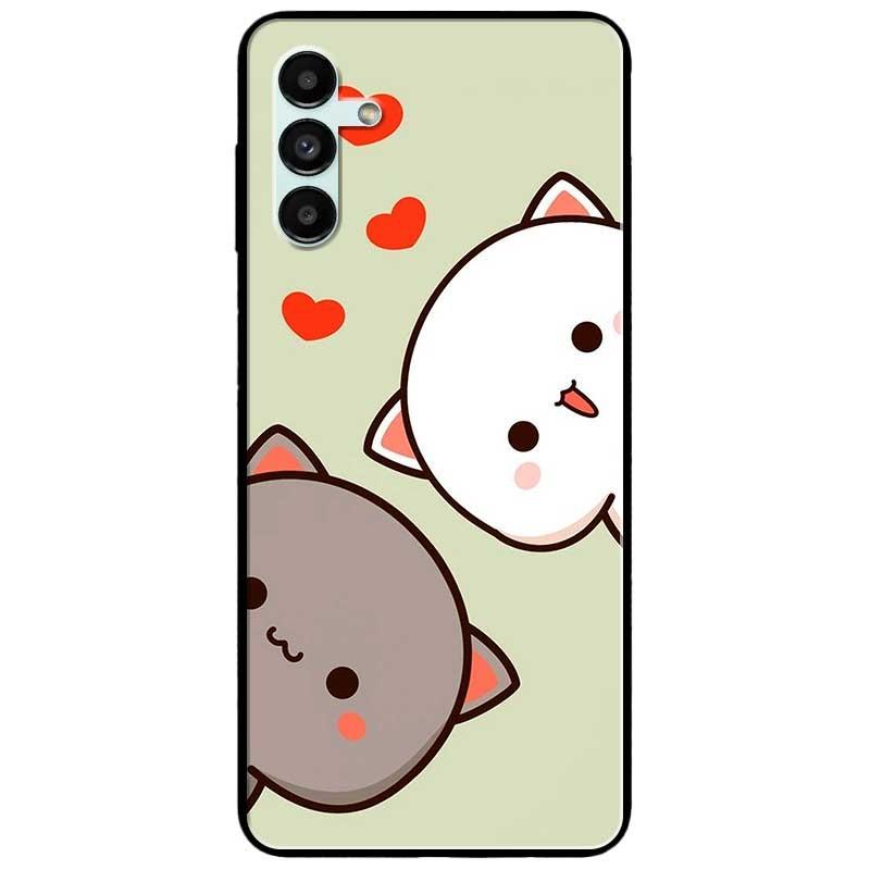 Ốp lưng dành cho Samsung A13 5G - Samsung A33 5G - Hai Chú Mèo Trái Tim Đỏ
