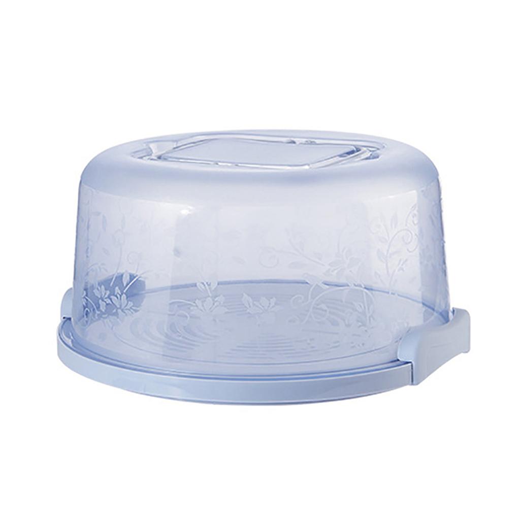 Plastic Cake Box Round Cake Storage Carrier Container Lockable Lid