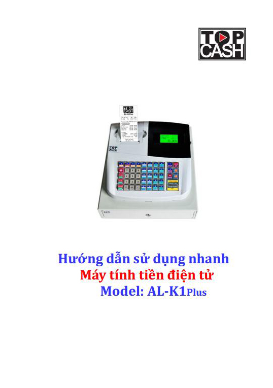 Máy tính tiền ECR Topcash AL-K1Plus - Hàng chính hãng