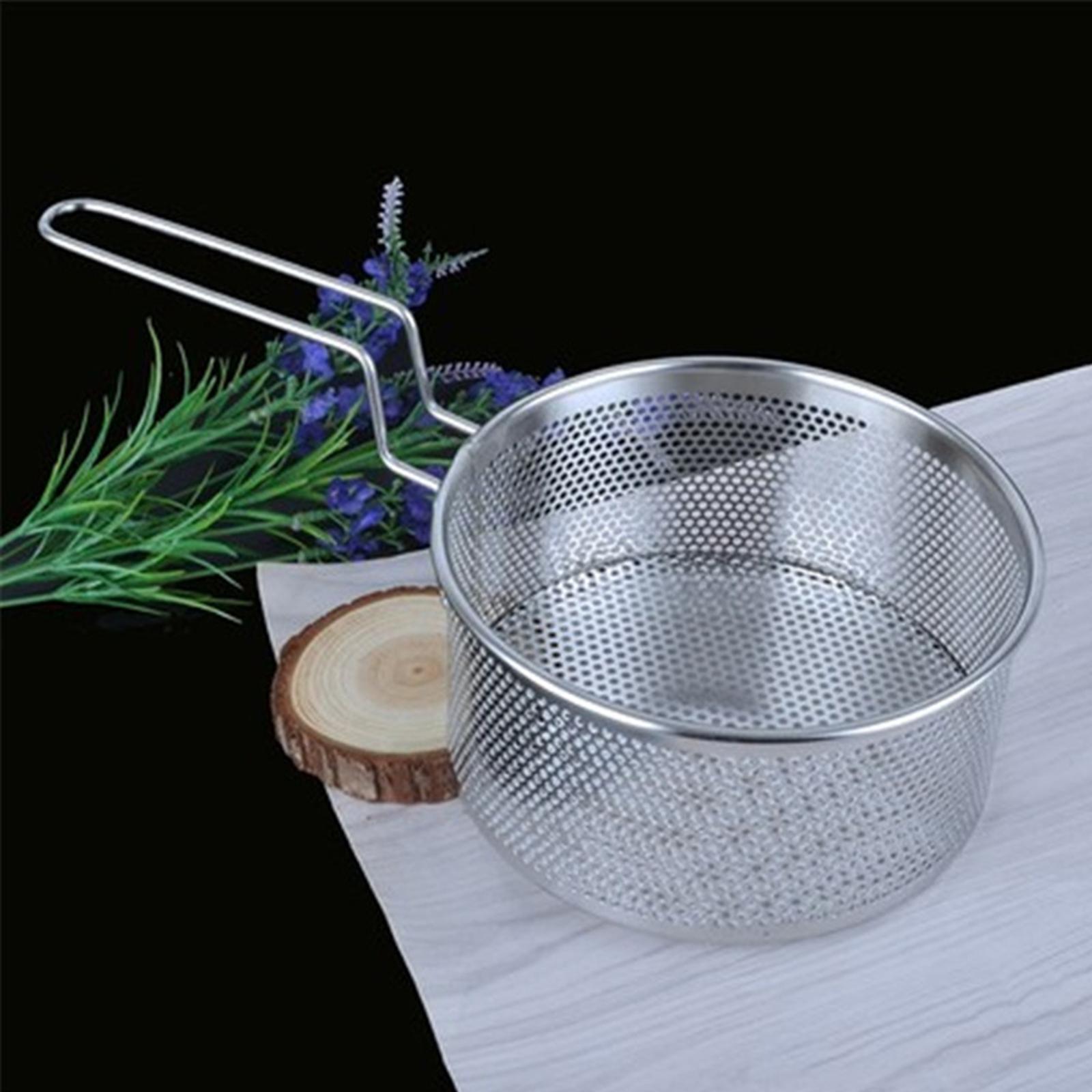 2-3pack Stainless Steel French Fry Chips Basket Net Strainer Kitchen Cooking
