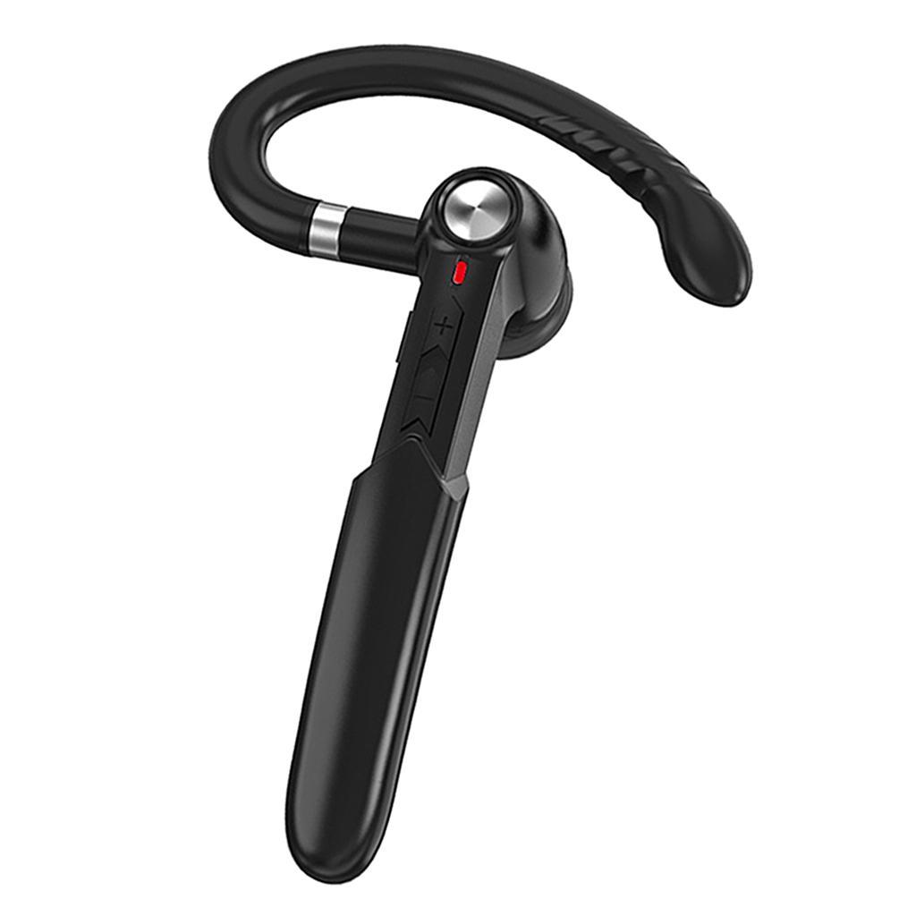 Single Wireless Bluetooth Handsfree Ear Hook Earphone  Black