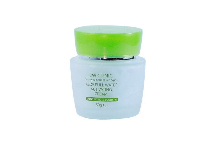 Kem dưỡng trắng da cấp nước tinh chất Lô Hội 3W CLINIC ALOE FULL WATER ACTIVATING CREAM 50ml