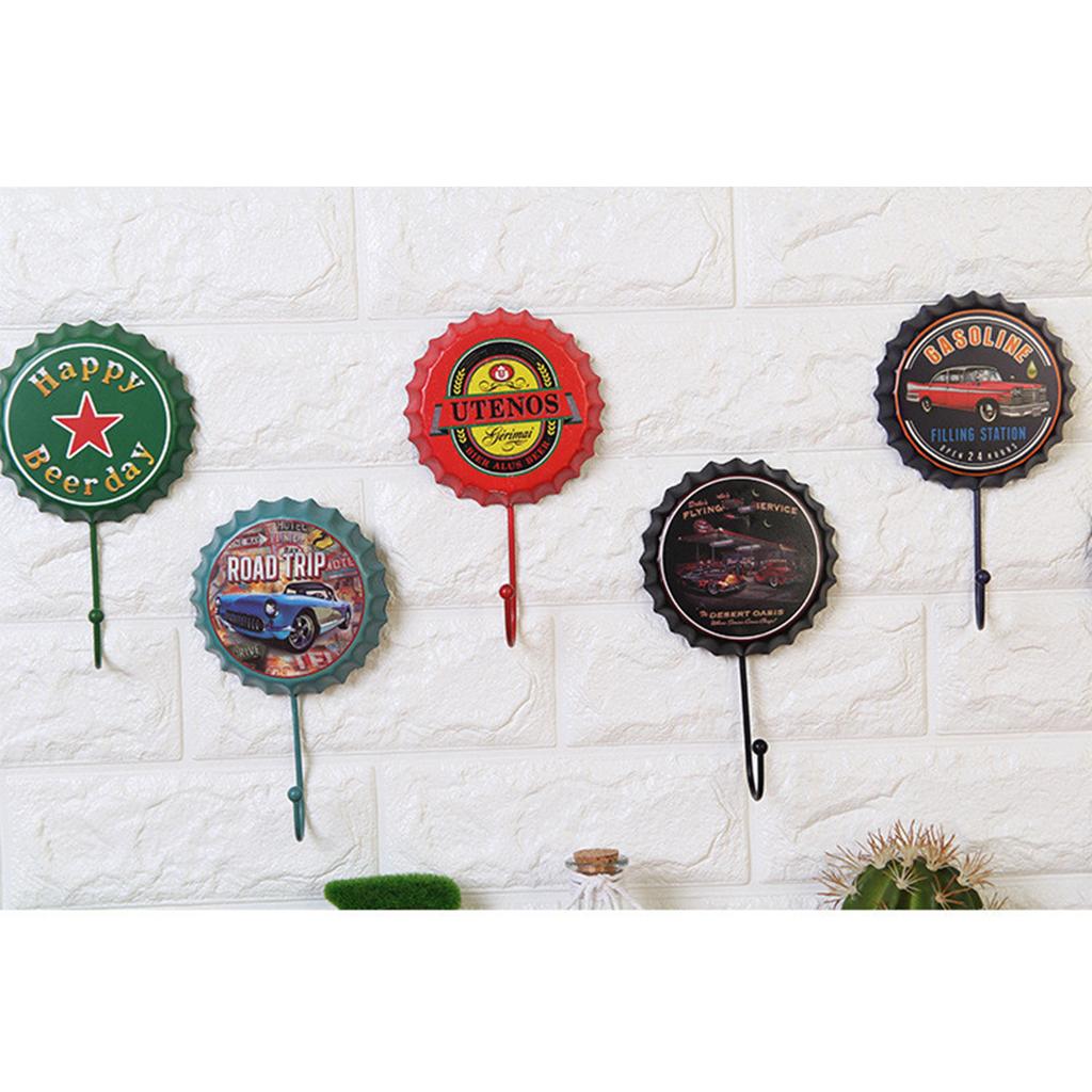 Vintage Style Heavy Duty Wall Hooks Metal Coat Towel Hat Key Hooks Hanger A