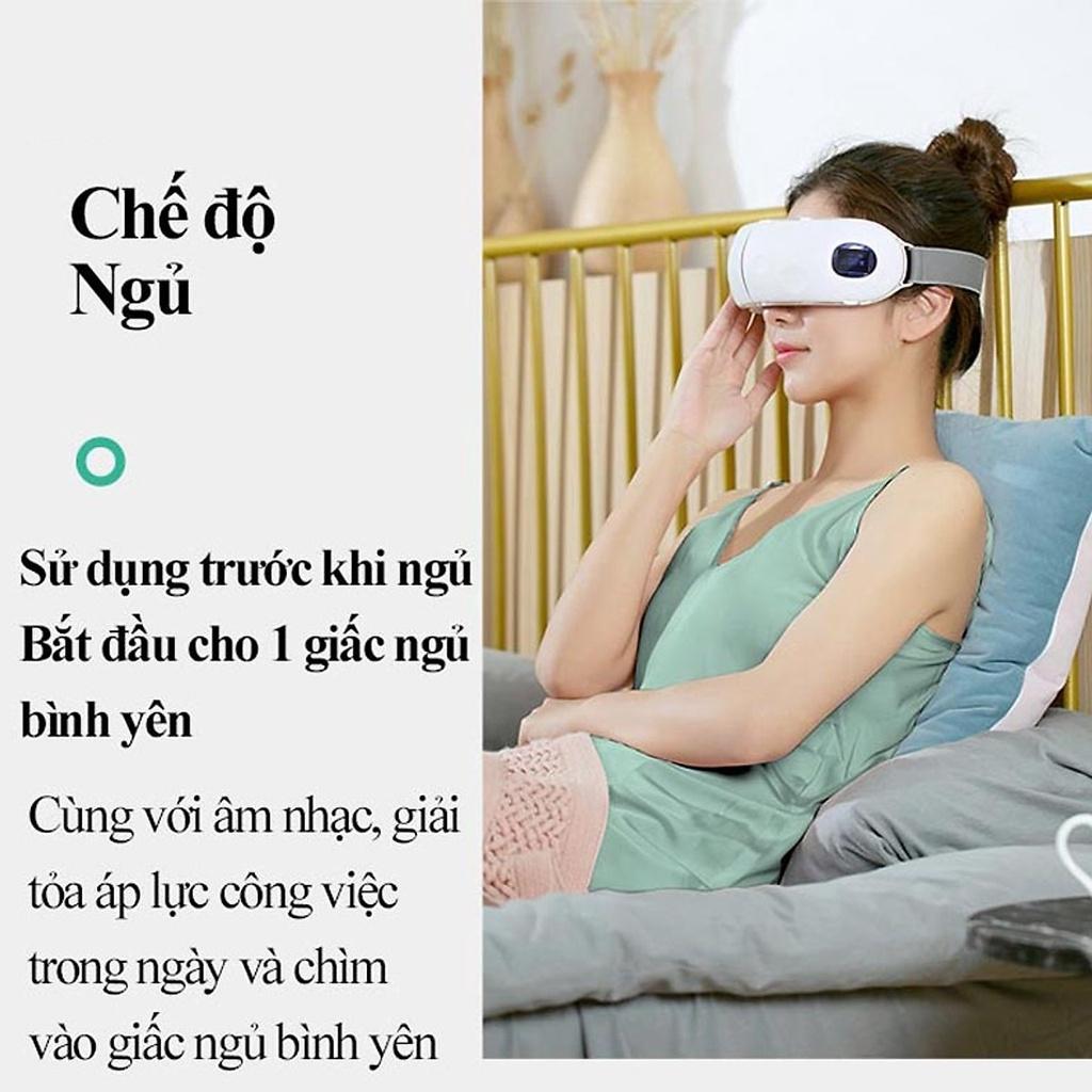 Máy massage mắt Jeeback XGEEK E8 xoa bóp thái dương rung với nhiệt nóng và có màn hình hiển thị