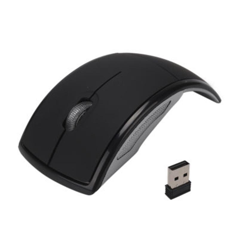 2.4GHz Wireless Arc Foldable Optical USB Cordless Mouse for Laptop PC