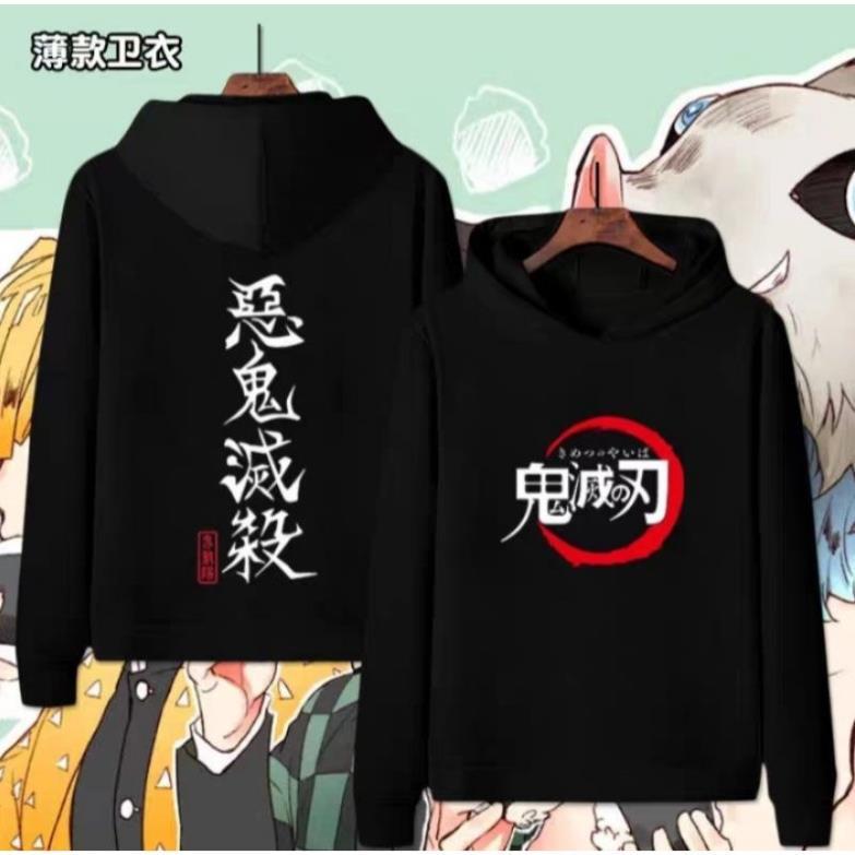 Áo Hoodie Dài Tay Nam Nữ Anime Demon Slayer: Kimetsu no Yaiba0 giá tận xưởng