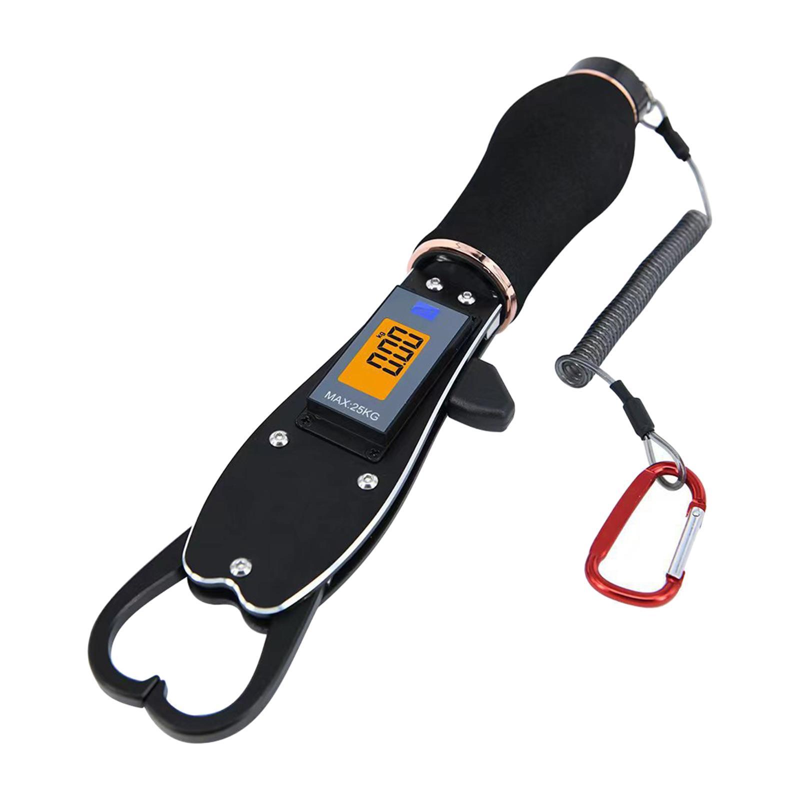 Fish Lip Gripper Fish Lip Grabber with Scale Multifunctional Waterproof Portable Professional Saltwater Heavy Duty Fishing Scale Fish Holder