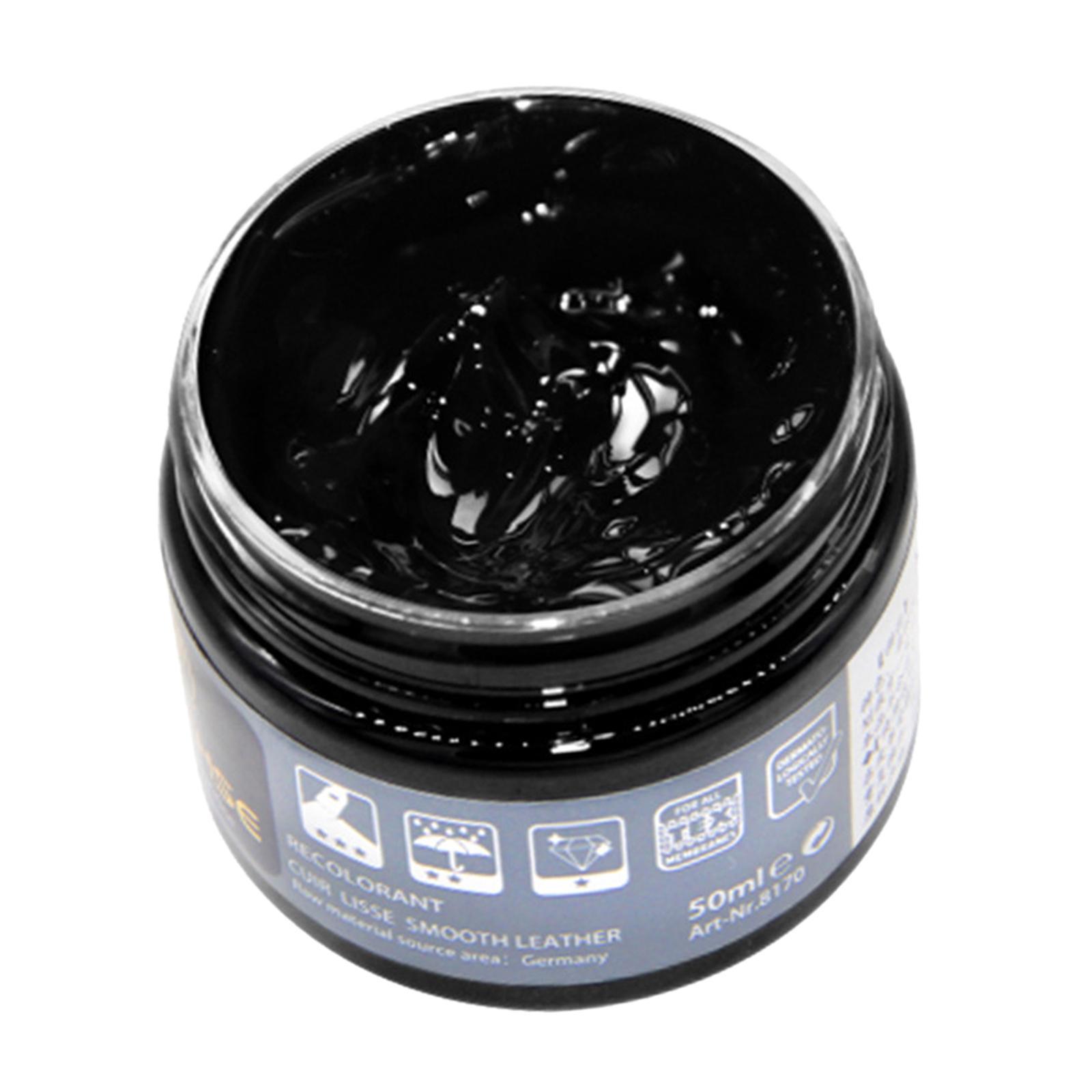 Leather Color Restorer Dye Renew Paste  for Sofa Couches Bag Black