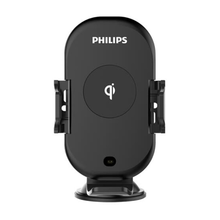 Gía đỡ điện thoại kiêm sạc không dây trên ô tô cao cấp Philips DLK9411N Cống suất 10W, khóa/ mở tự động, tự động điều chỉnh kích thước, tốc độ sạc nhanh chóng - hàng nhập khẩu