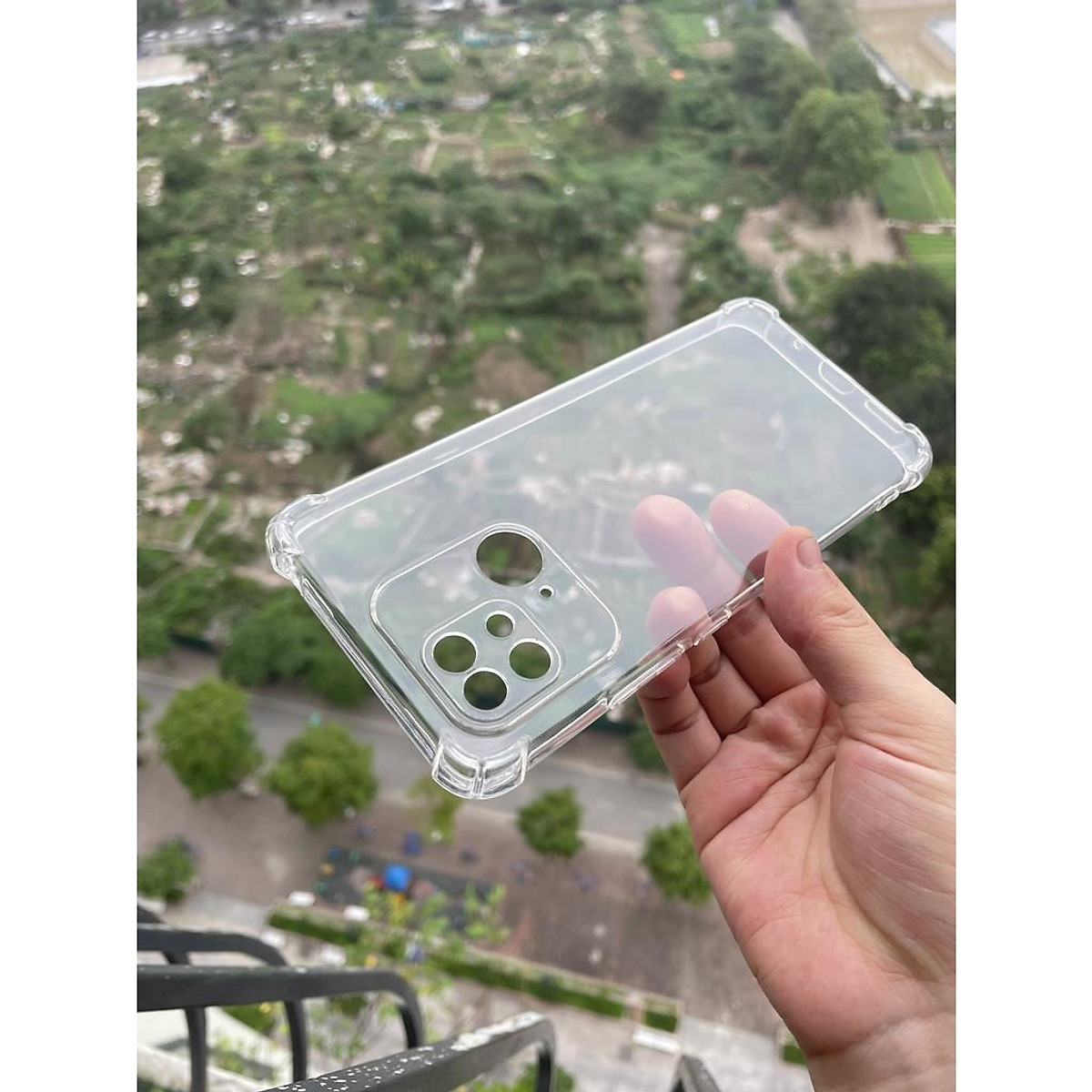 Ốp lưng cho Xiaomi Redmi 10A TPU Trong Suốt Che Camera