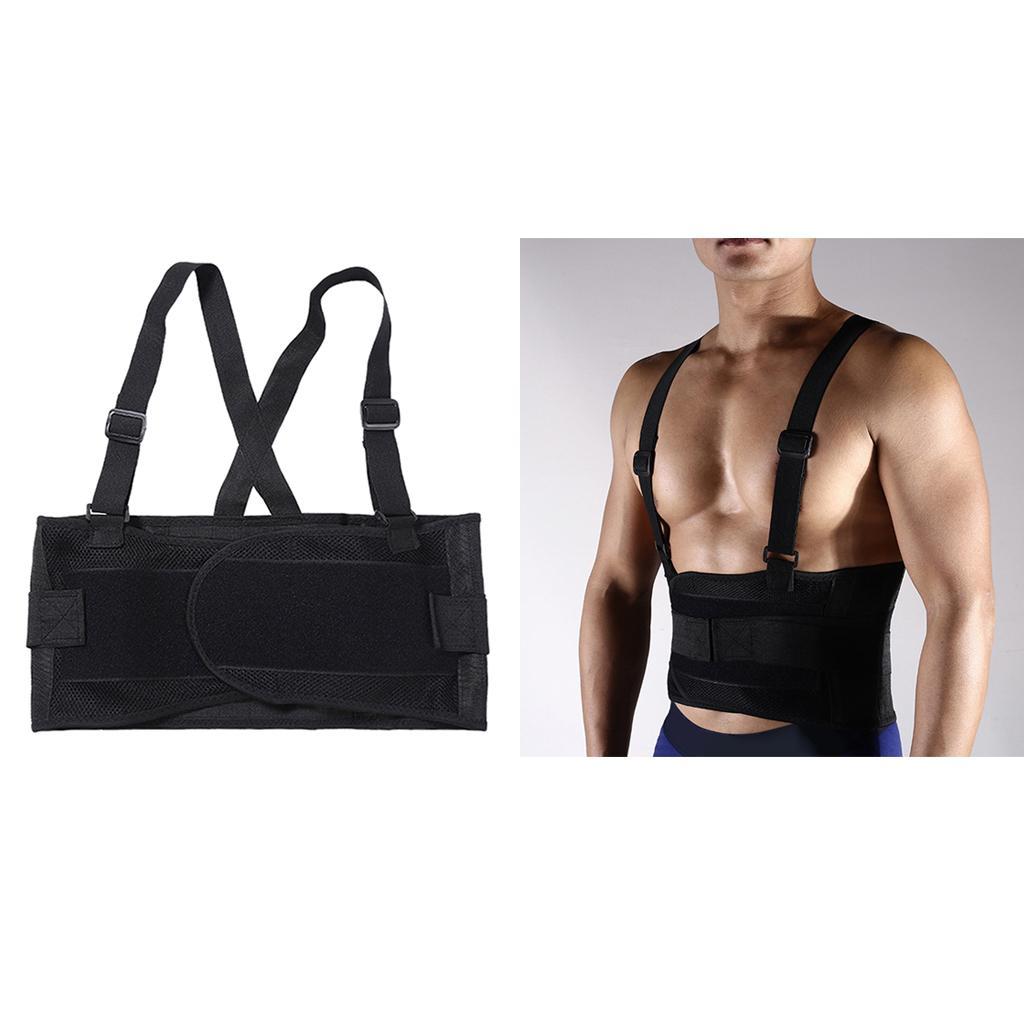 Premium Weight Lifting Belt Adjustable Lower Back Support Brace Workout Sports Waist Strap
