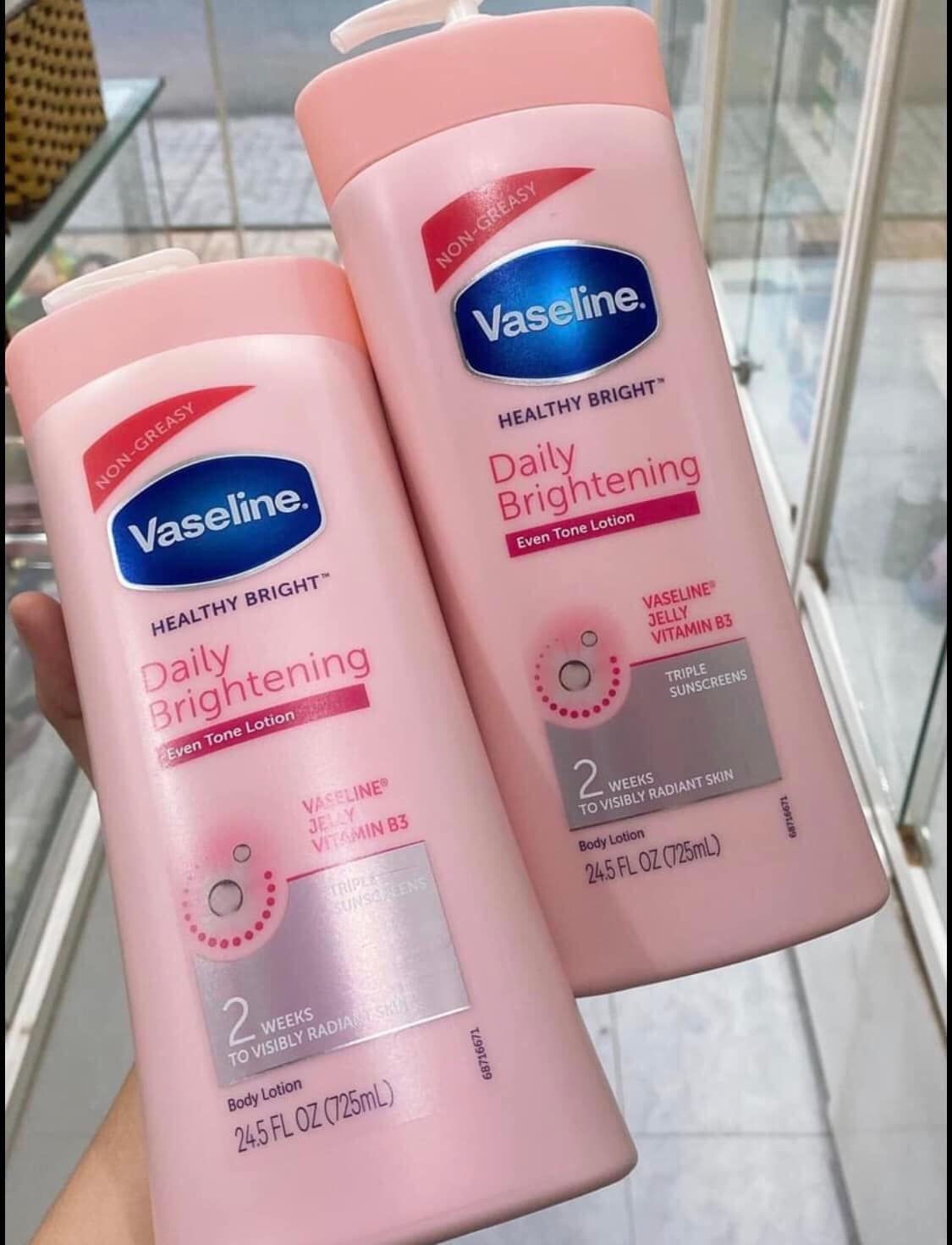 SỮA DƯỠNG THỂ VASELINE HỒNG LÀM MỊN &amp;TRẮNG DA 725ML