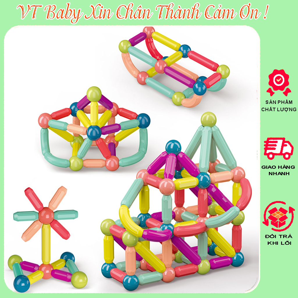 Bộ Xếp Hình Nam Châm Cao Cấp Cho Bé