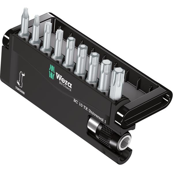 Bộ Đầu Bits Hoa Thị 1/4inch Wera Bit-check 10 Tx  - Hàng Chính Hãng 100% từ Đức