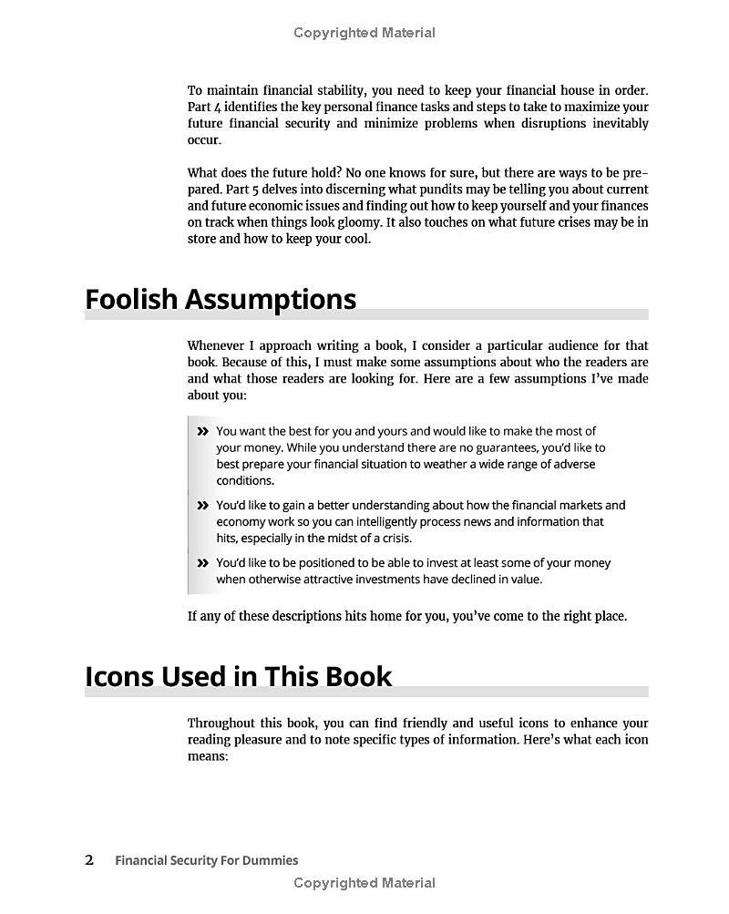 Sách ngoại văn: Financial Security For Dummies