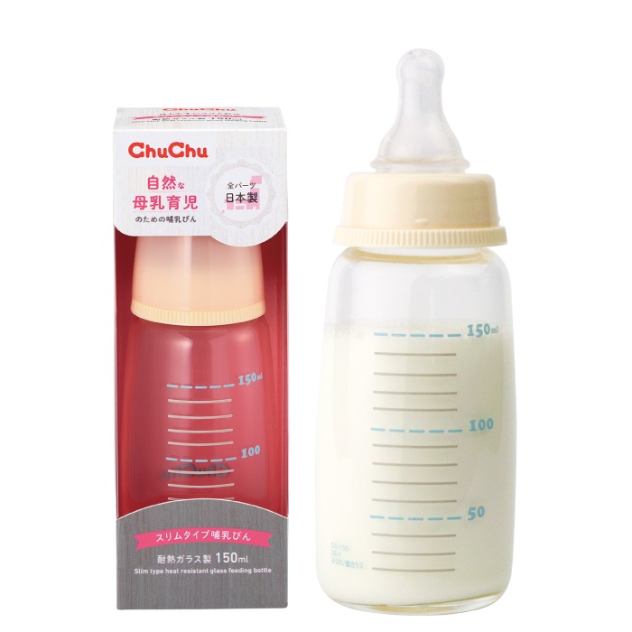 Bình Sữa Thủy Tinh Cổ Thường G-150Ml Chuchu Baby