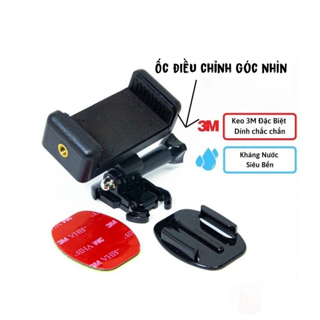 Kẹp điện thoại dán lên mặt đồng hồ xe máy, có đế cài dễ tháo lắp ,kèm miếng dán 3M siêu dính ( hàng chính hãng)