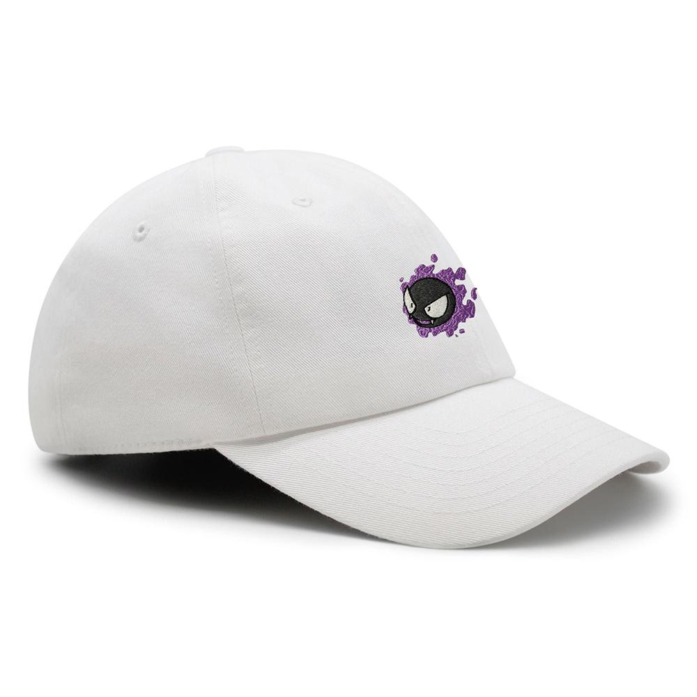 Thêu Gastly Bố Nón Hoạt Hình Dễ Thương Mũ Bóng Chày Thoáng Khí Cặp Đôi Nón Unisex Có Thể Điều Chỉnh Tấm Che Mặt Mũ Lưỡi Trai Color: Black Size: M