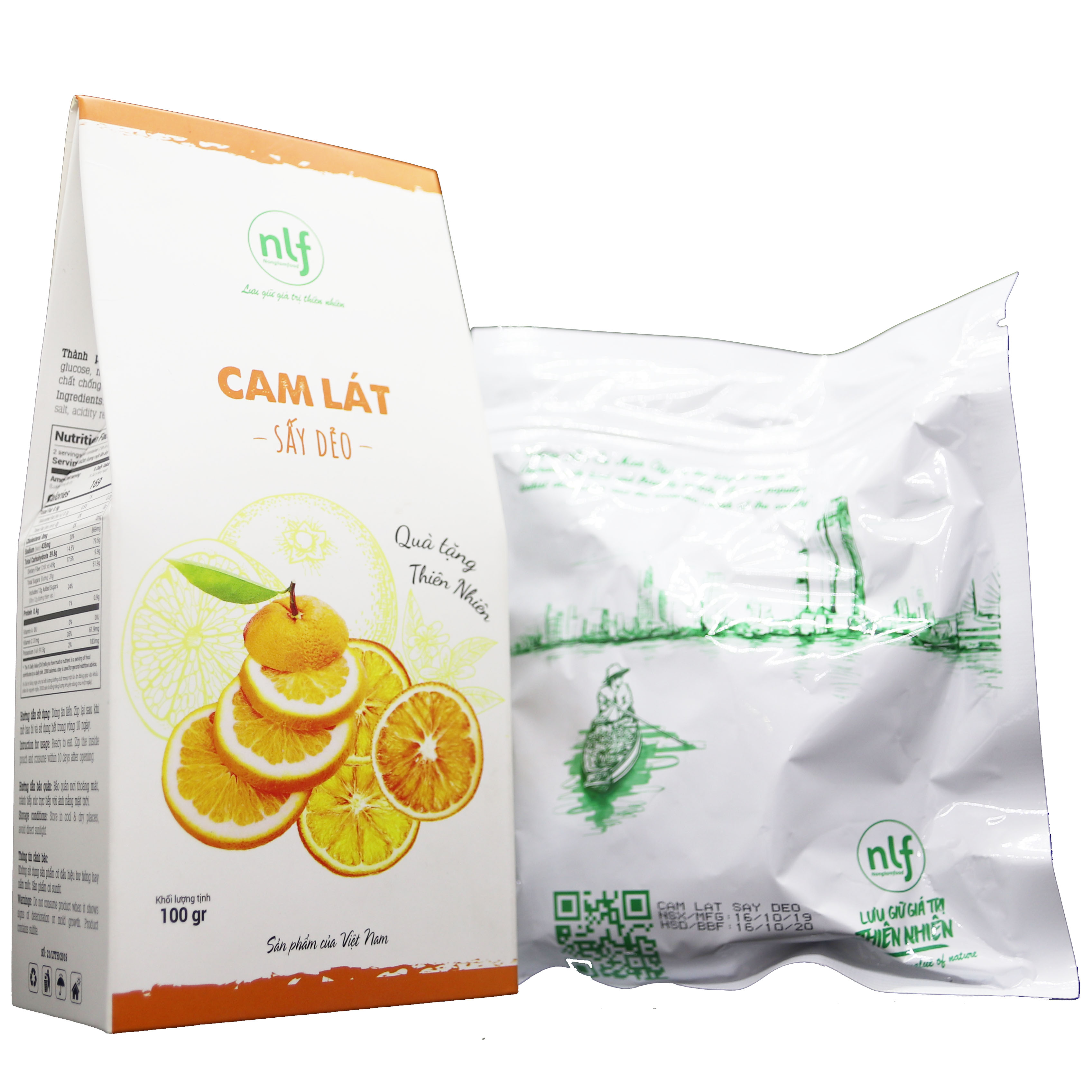 Cam Lát Sấy Dẻo (Orange Fruit) 100G - Nông Lâm Food | Món Quà Cho Sức Khỏe Từ Thiên Nhiên 100%