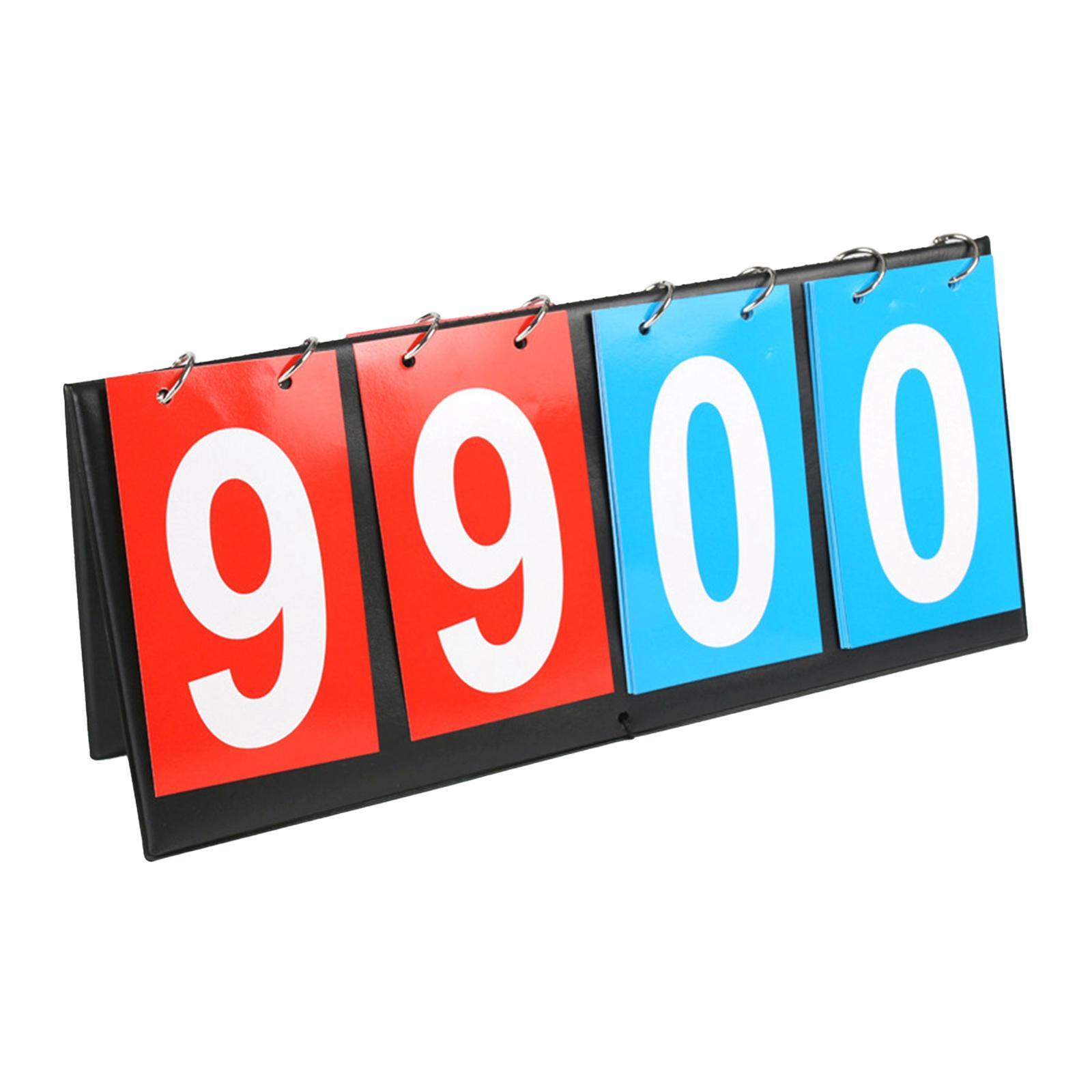Portable Score Keeper Tabletop Scoreboard for Basketball Outdoor Sports