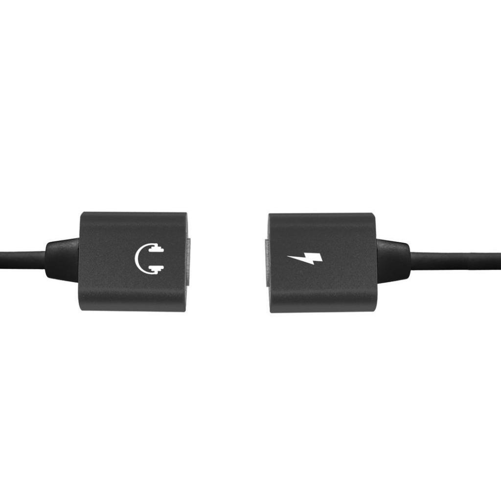 2 X Splitter Adapter and Charge Cable for 7 8 Plus black