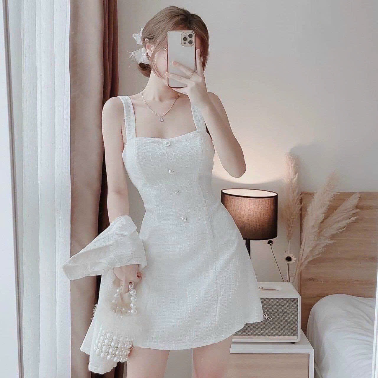 SÉT ÁO DÀI CUP NGỰC KÈM CHÂN VÁY MÀU Y HÌNH