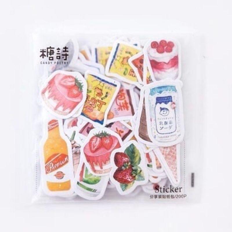 SET 50 STICKER DECOR