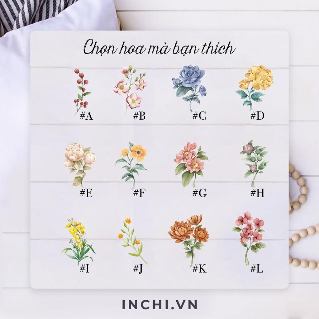 ( Ribbon Florist )12 MẪU TÚI TOTE IN TÊN VÀ HOA THEO YÊU CẦU CANVAS KHÓA KÉO ĐEO VAI ĐEO CHÉO PHONG CÁCH VINTAGE