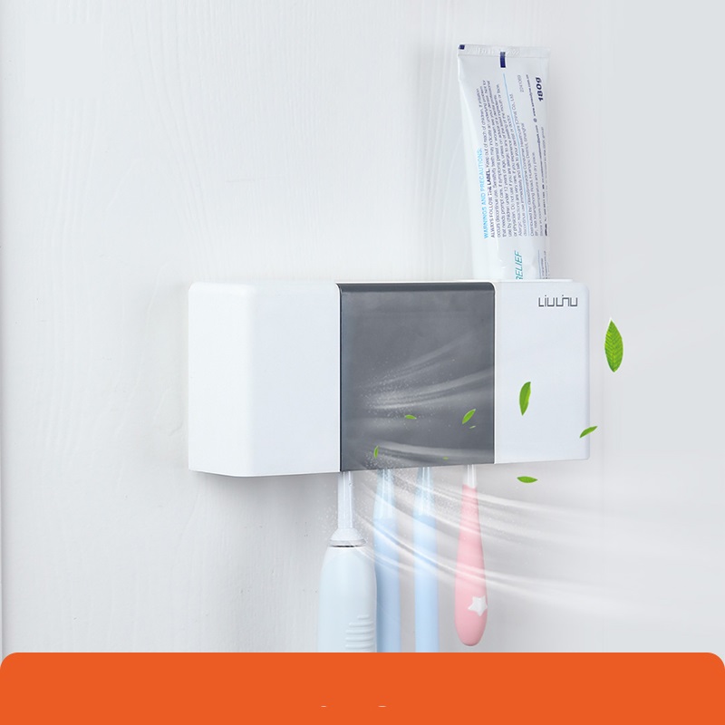 Giá đỡ bàn chải đánh răng thông minh Xiaomi YouPin LIUSHU mới, Sấy khô bằng không khí, Khử trùng bằng tia UVC, Hộp đựng bàn chải đánh răng cảm ứng, có thể sạc lại