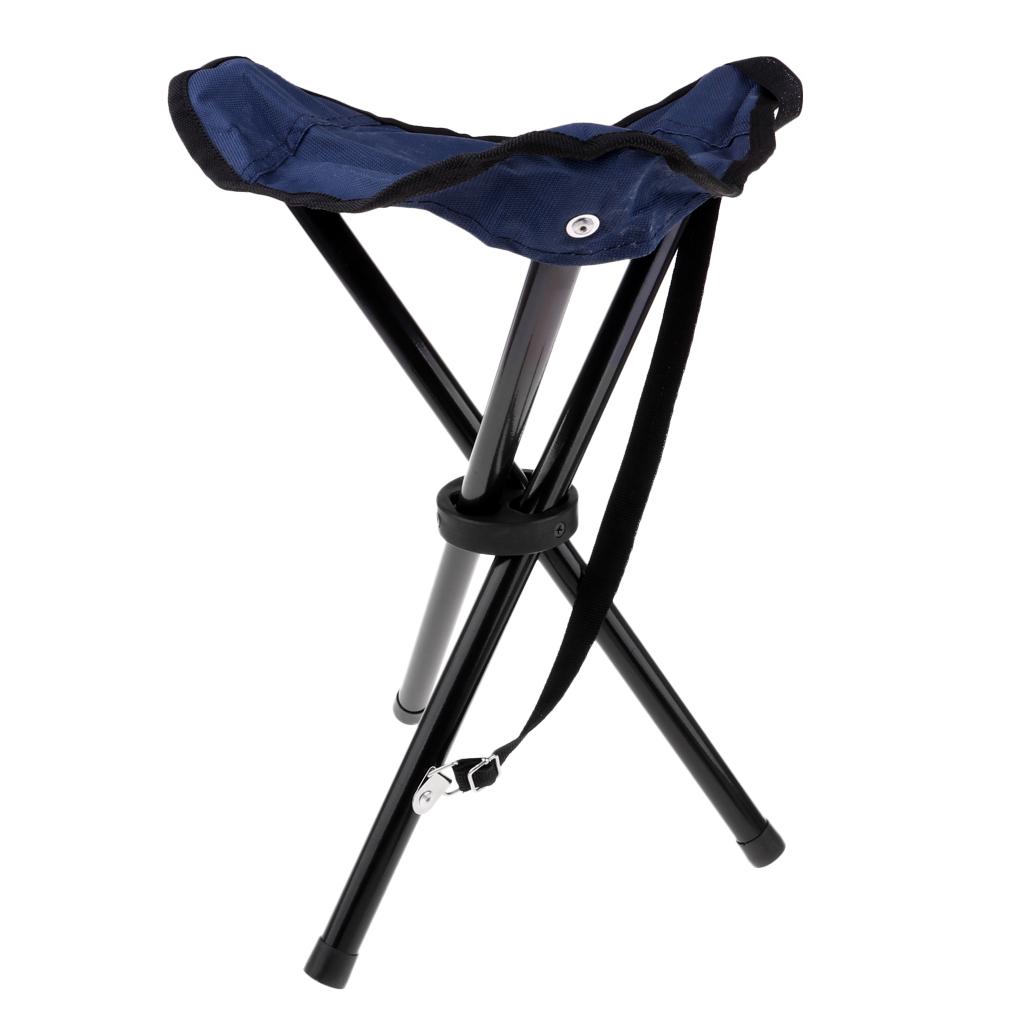 Foldable Tripod Stool Portable Ultralight Fishing Camping Picnic Chair Seat Can Support 176Lbs