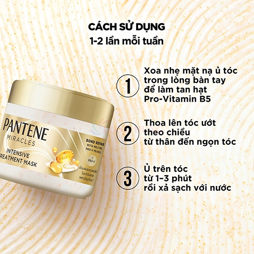 Mặt nạ ủ tóc chuyên sâu Pantene Miracles Intensive Treatment Mask (300ml)  - Hàng chính hãng