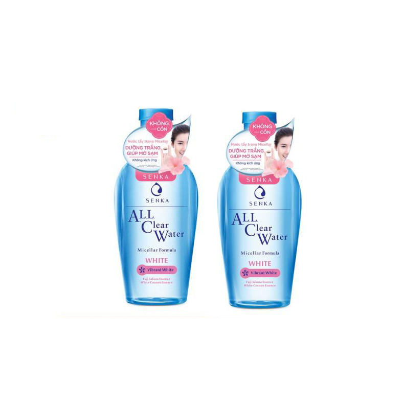 Combo 2 chai Nước tẩy trang SENKA A.L.L. CLEAR WATER Micellar Formula White 230ml