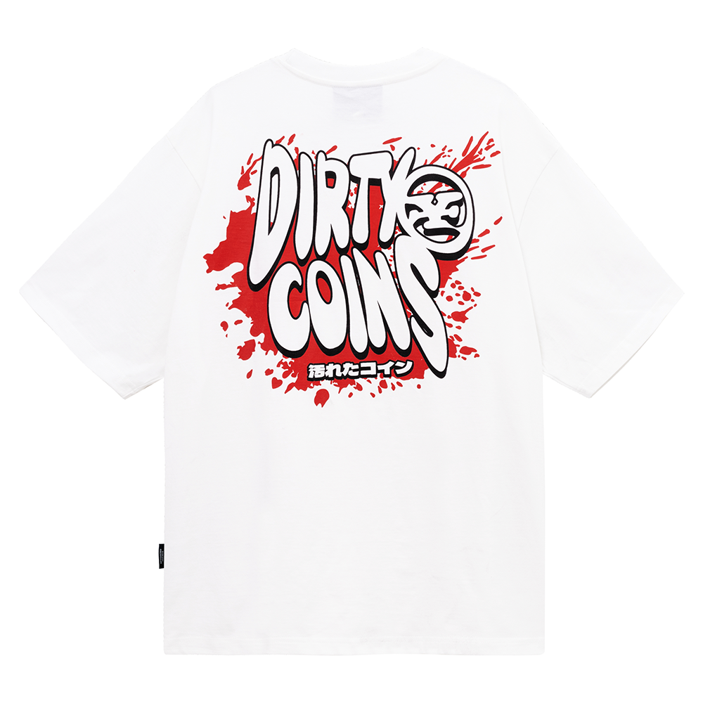 DirtyCoins Áo thun Splash Paint T-shirt - White