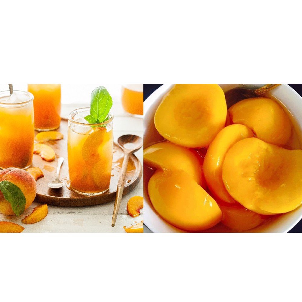 Đào Vàng Ngâm Yellow Peach - Nongwoo Hũ 680G - Nhập Khẩu Hàn Quốc