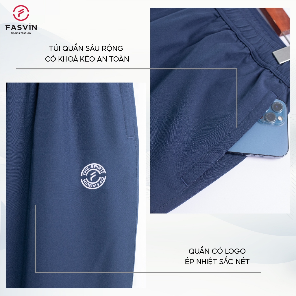 Bộ Quần Áo Gió Nam Thể Thao Fasvin BC25676.HN Chất Vải Gió Chun 02 Lớp Lót Vải Thun Mềm Mại Ấm Áp