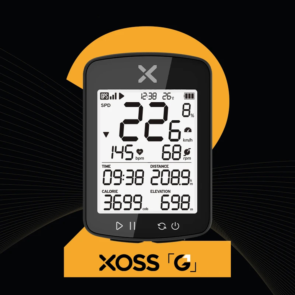 Đồng Hồ Đo Tốc Độ Xe Đạp Bike Computer XOSS G+ Plus (thế hệ 2) Không Dây GPS Định Vị Chống Nước IPX7, hỗ trợ ANT+ Cho Xe Đạp Đường Trường, MTB - Mai Lee