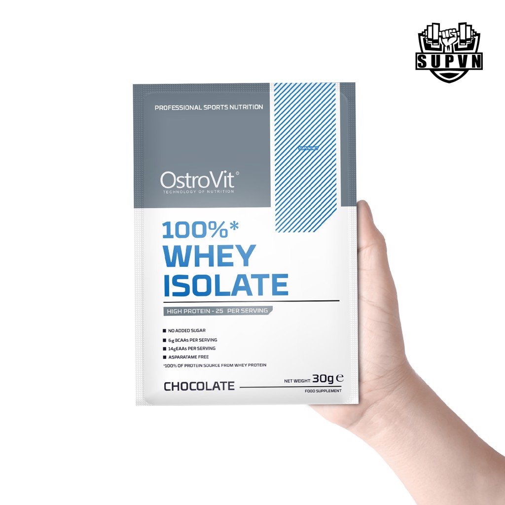 Sample 100% Whey Isolate Ostrovit 30g  - Whey Protein Gói 1 Lần Dùng