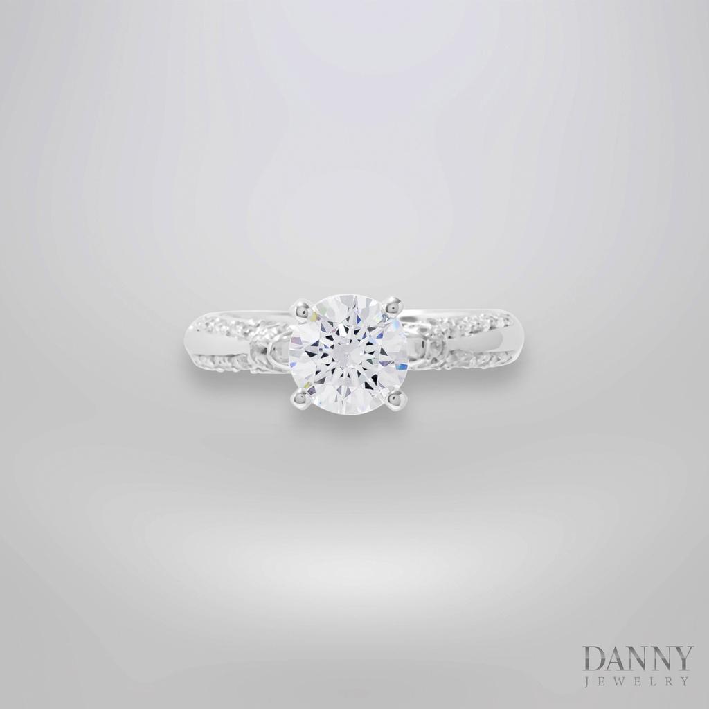 Nhẫn Nữ Danny Jewelry Bạc 925 Đá Chủ CZ Xi Rhodium SPLRA1032