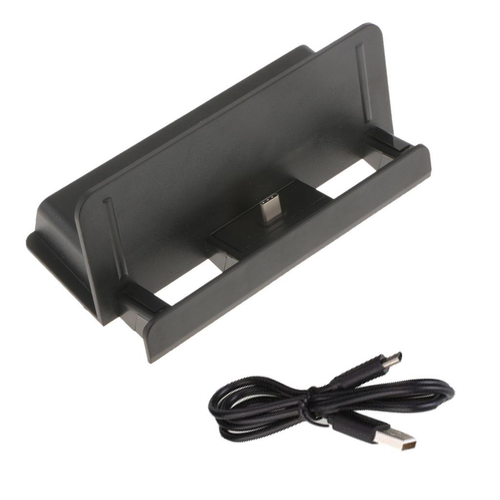 2Piece Charger Cradle Dock Stand Mount USB Type C For Nintendo Switch Game