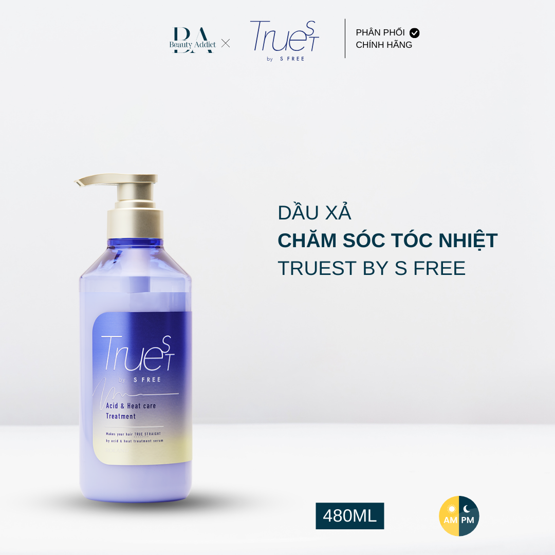 Dầu gội và dầu xả chăm sóc tóc nhiệt TRUEST BY S FREE Acid&amp;Heat Care