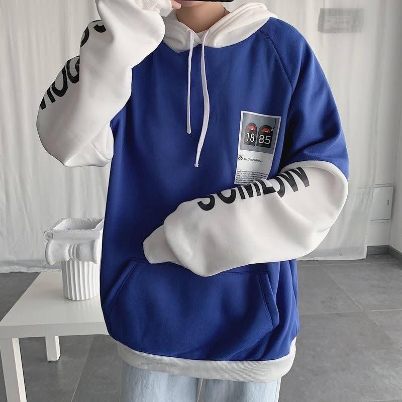 Áo khoác nam nữ hoodie nỉ việt phối màu 1885